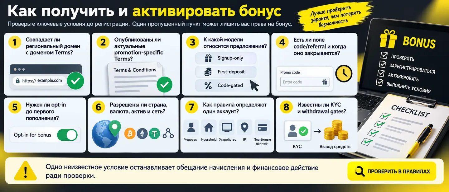 Одно неизвестное условие останавливает обещание начисления и финансовое действие ради проверки Что проверить до создания аккаунта
